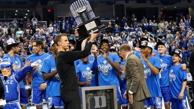 Breaking: Jon Scheyer, the coach of the Duke Blues, wins the ...